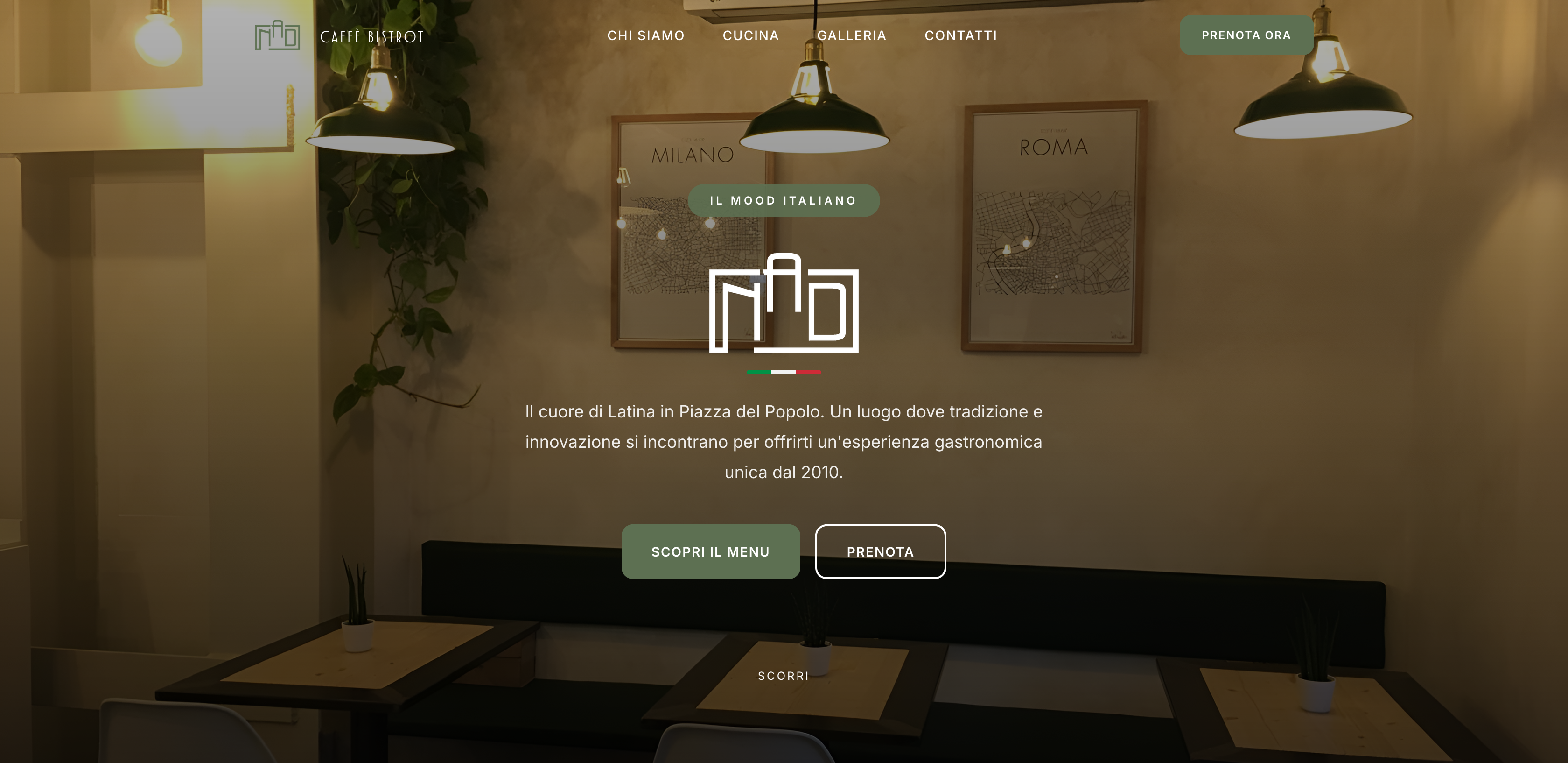 Nad Bistrot — website screenshot